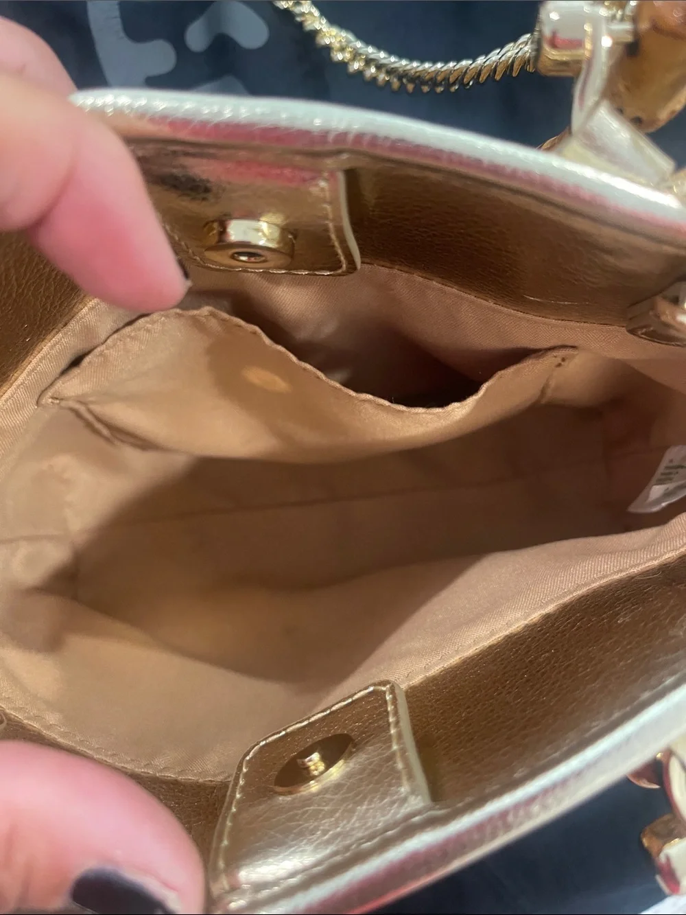 Lilly Pulitzer Woven Bamboo-Handle Satchel in Tan and Gold
